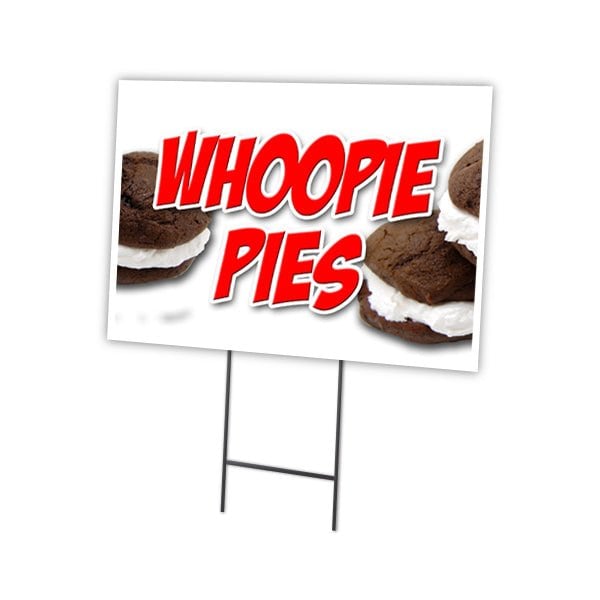 Signmission Whoopie Pies Yard Sign & Stake outdoor plastic coroplast window, C-1824 Whoopie Pies C-1824 Whoopie Pies - main